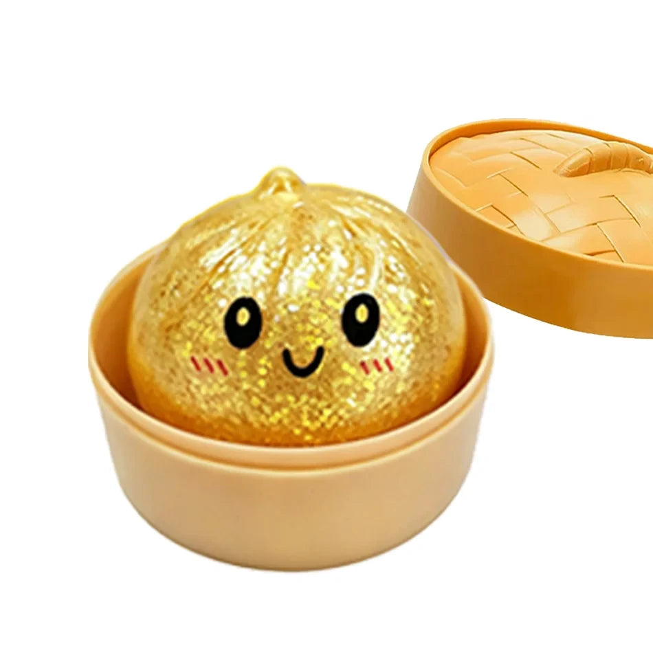 Gold glitter dumpling squishy, photo 14