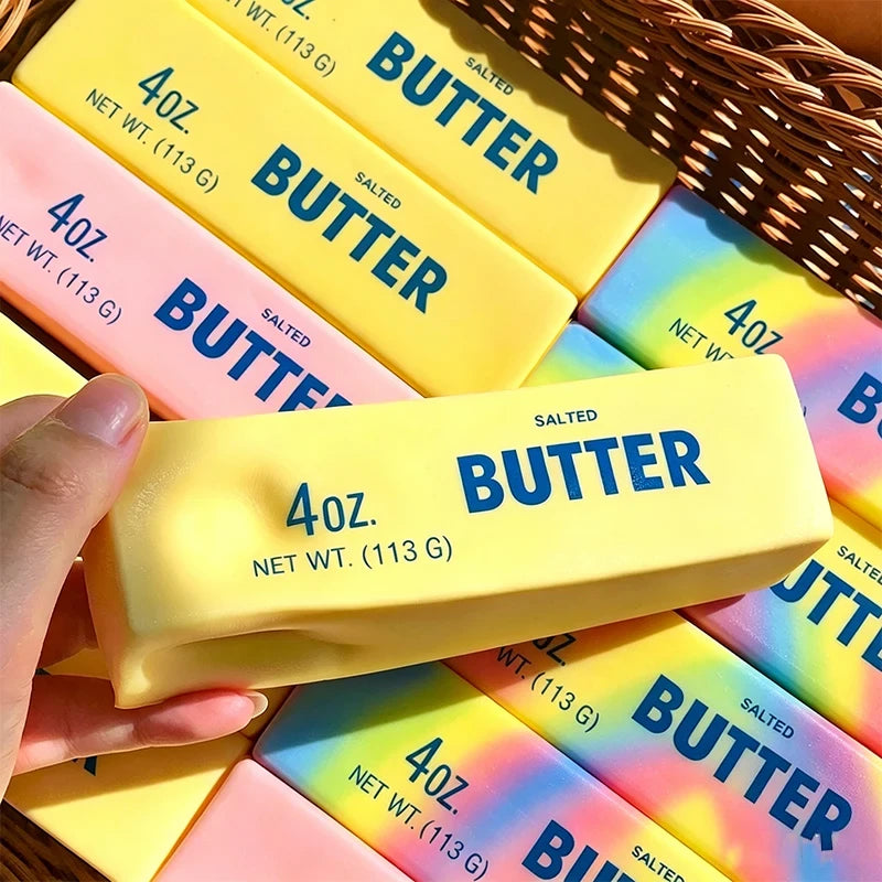 Slow-rise butter stick squishy toy