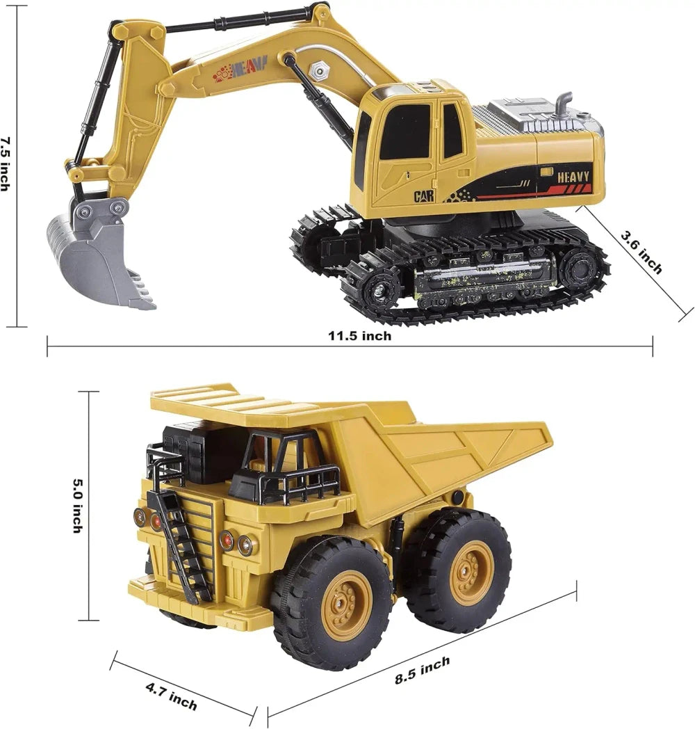 Remote control excavator and dump truck set, photo 5