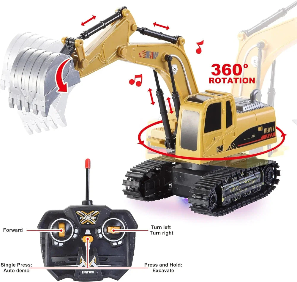 Remote control excavator and dump truck set, photo 2