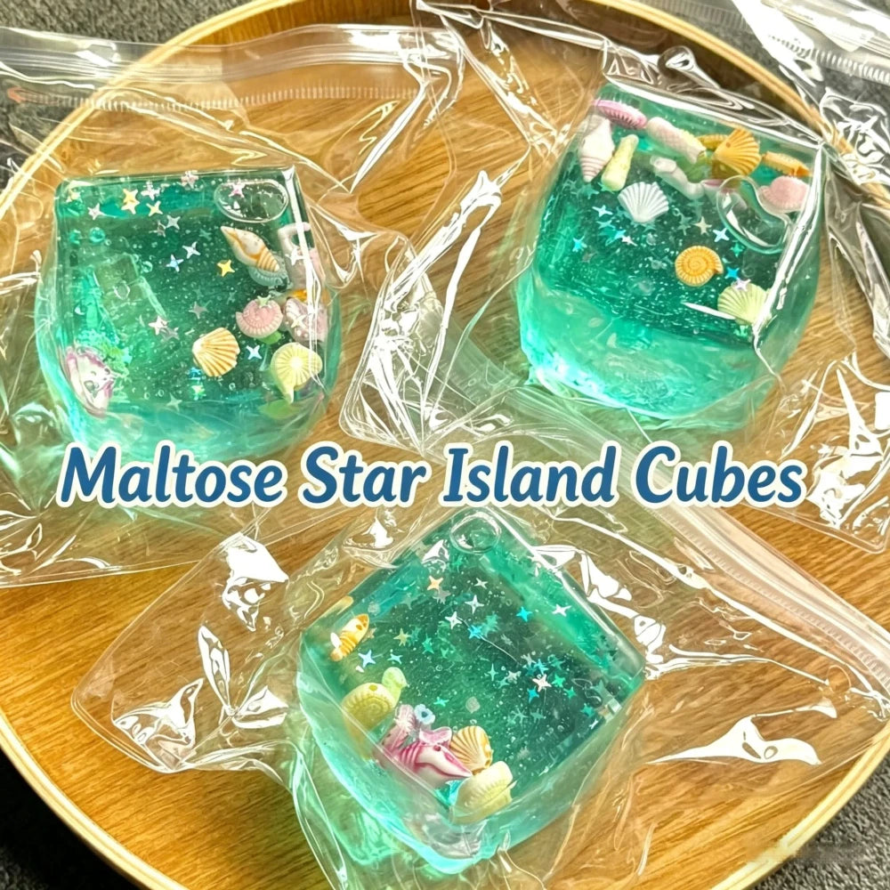 Ocean shell squishy cube fidget toy, photo 2