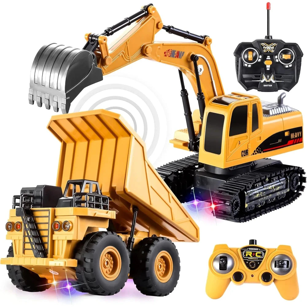 Remote control excavator and dump truck set, photo 7