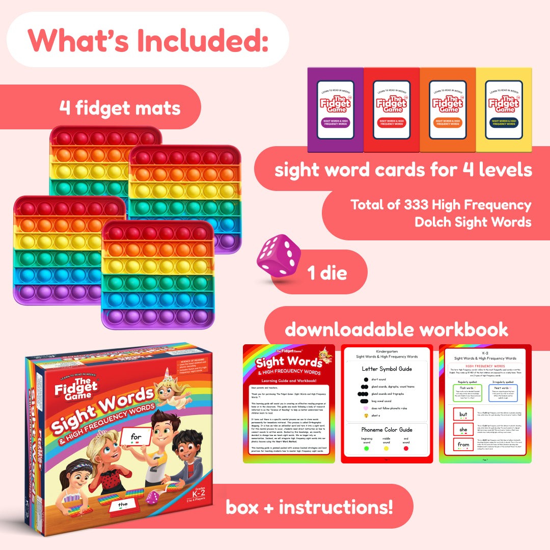 Fidget Game Sight Words Edition reading game, photo 2