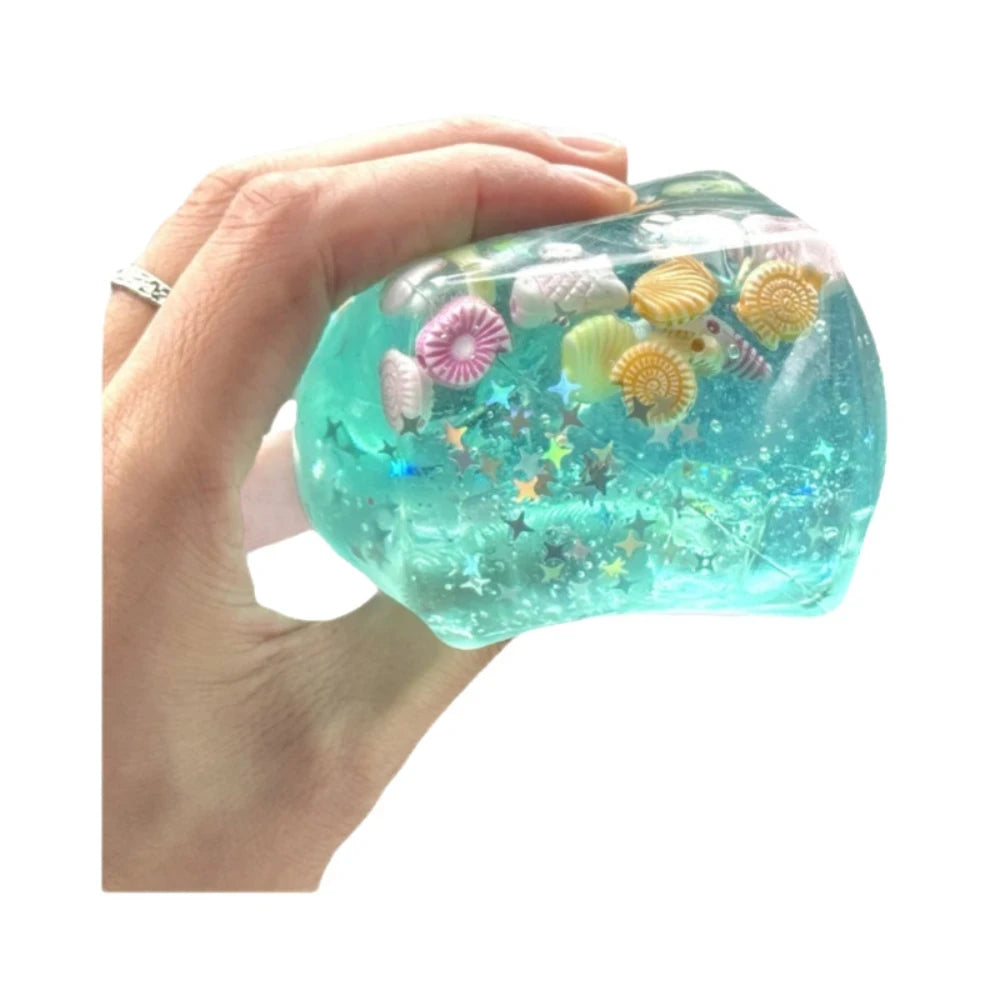 Ocean shell squishy cube fidget toy, photo 5